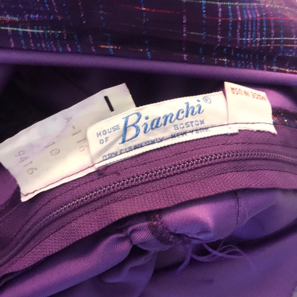 Vintage House of Bianchi Purple Evening Dress - Picture 7 of 7